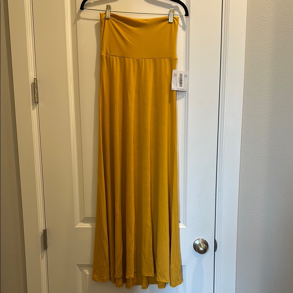 Mustard Yellow Maxi Skirt
